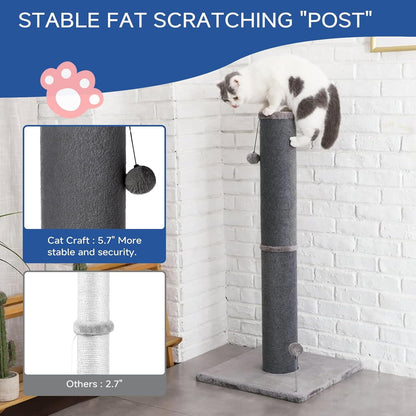 Cat Craft Bobcat 41" Cat Scratching Post with Hanging Toys | PetlyHome